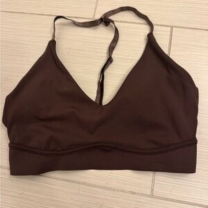 Buffbunny Brown Halter sports bra size